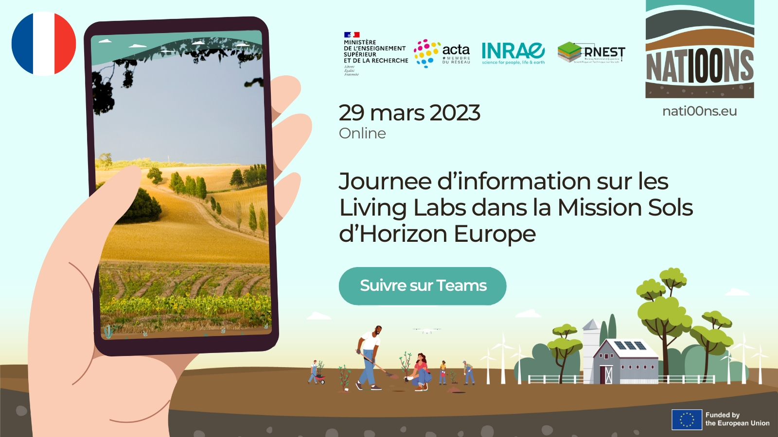 Journee d’information sur les Living Labs dans la Mission Sols d’Horizon Europe