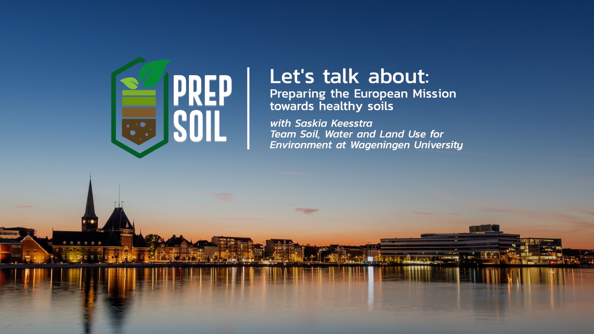 Video on soil needs by Saskia Keesstra from PREPSOIL