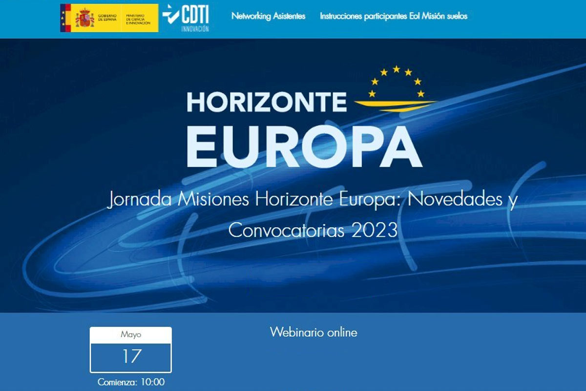 Jornada Misiones Horizonte Europa: Novedades y Convocatorias 2023